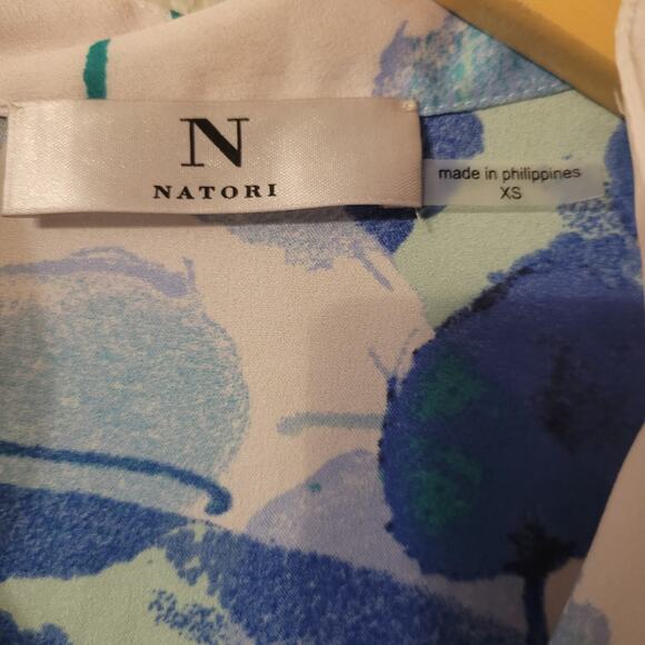 Natori‎ Oversize Beach Cover Up Womens XS Floral Beachy Sheer Lightweight - Picture 3 of 8